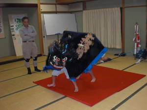 地元の獅子